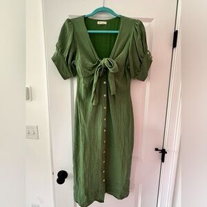 Shop Stevie Green Midi Dress